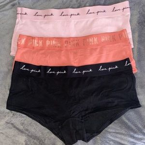 VS PINK BOYSHORT BUNDLE (L)